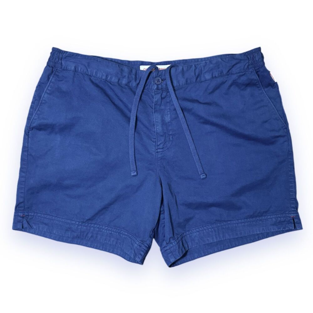 Orlebar Brown Bulldog Tailored Cotton Shorts Mens 36 Navy Blue Portugal